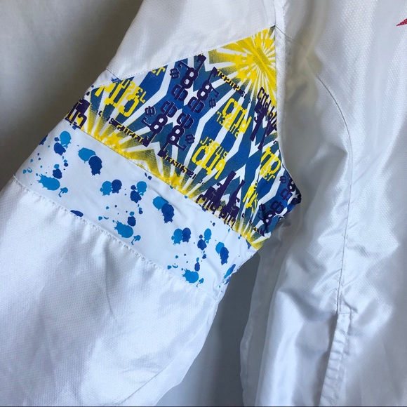 Equipment sporty white bomber jacket size M - Picture 4 of 11